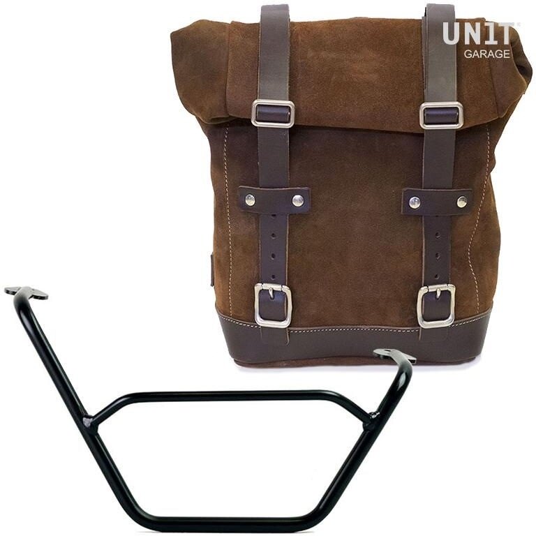 ■詳細説明Article Number：U002-1901DXSide pannier with right subframeSide pannier made by hand in Italy in top quality ruggedsplitleather treated with wax to make it waterproof.Simple and pure with beautiful details in 3mm thick leather trim.Itattaches easily to our sub frame with the quick releasesystemCod.U000 already installed on the back of the bags. Withtheincluded key the quick release system can be closed， lockingthebag to the frame. It is big enough to easily fit a 15' laptop，andis equipped with a large zipped pocket on the front for easyaccessto your phone and documents.Colours：Moss Grey waterproof waxed suede with Brownleathertrim.Colorado Brown waterproof waxed suede with brown leather trim.Jet Black waterproof waxed suede with Black leather trim.height 32 cm， extendable in height up to 45 cm， width 24 cm depth13cm.10L - 14L2，65kgRight frame made of steel treated with a matt black epoxy.It is mounted on the right side of the bike. Specially designedtointegrate seamlessly with the rest of the bike. Ready to hostourquick release system， beautiful and minimal even when the bagisnot mounted. It comes complete with screws and can bemountedeasily on the bike in the original configuration， with orwithoutpassenger frame. All accessories are compatible with eachotherexcept when specified otherwise.NB： Compatible with： R 1200 GS LC e R 1200 GS ADV LCIt can be used comfortably with the passenger on board.In order to offer you the best we constantly improve ourproductdetails. The images may refer to a previous version.■注意点※取扱説明書が付属する場合は、外国語となります。※輸入商材の為、納期が遅れる場合がございます。あらかじめご了承ください。※メーカー都合により商品の仕様変更がある場合がございます。ご了承ください。　※画像はイメージです。