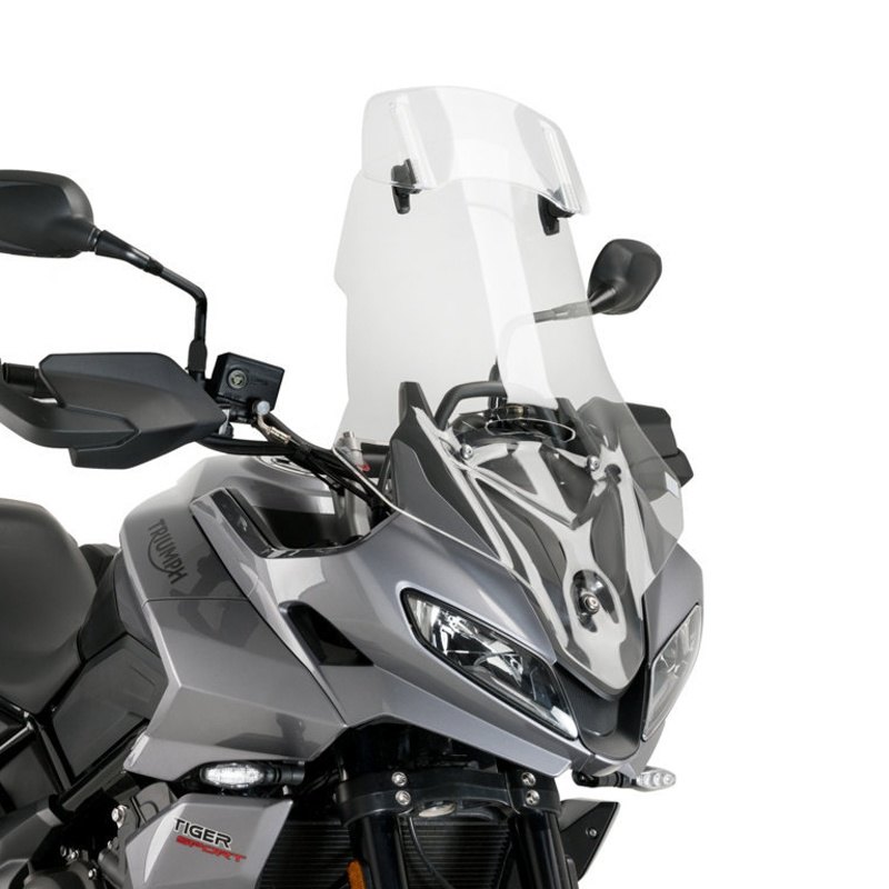 Puig プーチ ツーリングスクリーン バイザー付き(TOURING WINDSHIELD WITH VISOR) TIGER SPORT 660 TRIUMPH トライアンフ スクリーン 外装