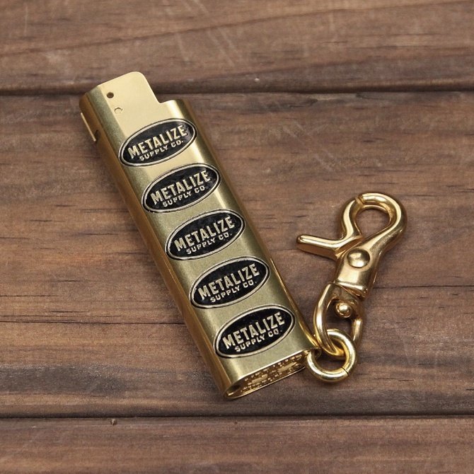 Metalize Productions メタライズプロダクションズ 真鍮製 ライターケース Classic Trademark 装飾品・..