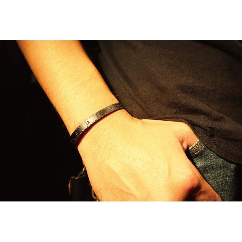 Metalize Productions メタライズプロダクションズ Black Copper Rulerブレスレット 装飾品・アクセサリー バイク関連グッズ サイズ：M (Approx. 14.2cm in length)