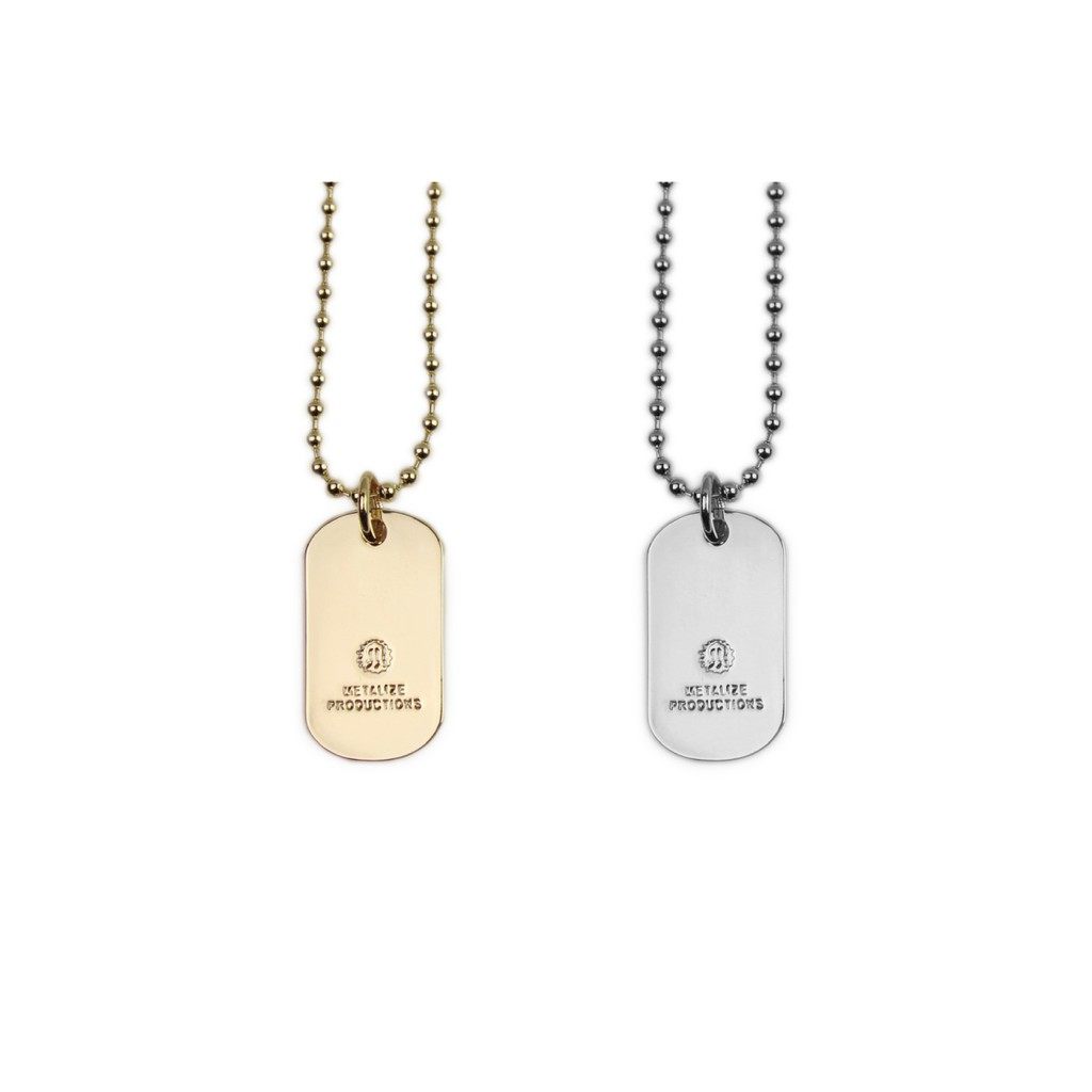 Metalize Productions メタライズプロダクションズ Thick Logo Dog Tag ネックレス 装飾品・アクセサリ..
