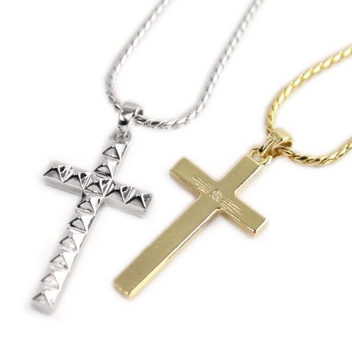 Metalize Productions メタライズプロダクションズ Punk Rivet Cross ネックレス 装飾品・アクセサリー..