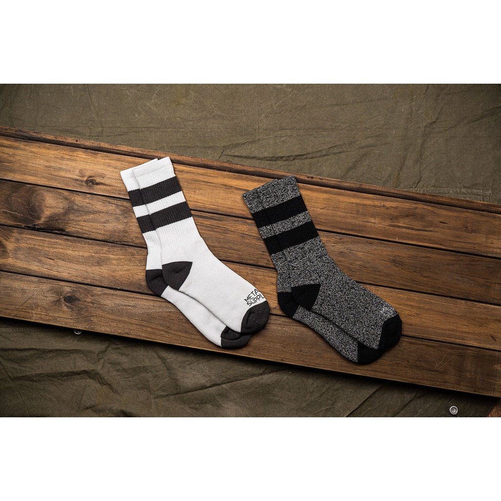 Metalize Productions メタライズプロダクションズ Vintage Mid-Calf 厚手コットンソックス 1足 ソックス・靴下 フットウェア