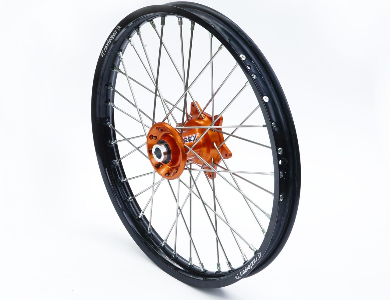 REX WHEELS レックスホイール KTM オフロードコンプリートフロントホイール EXC全モデル 03-15 ホイール ホイール関連 足回り