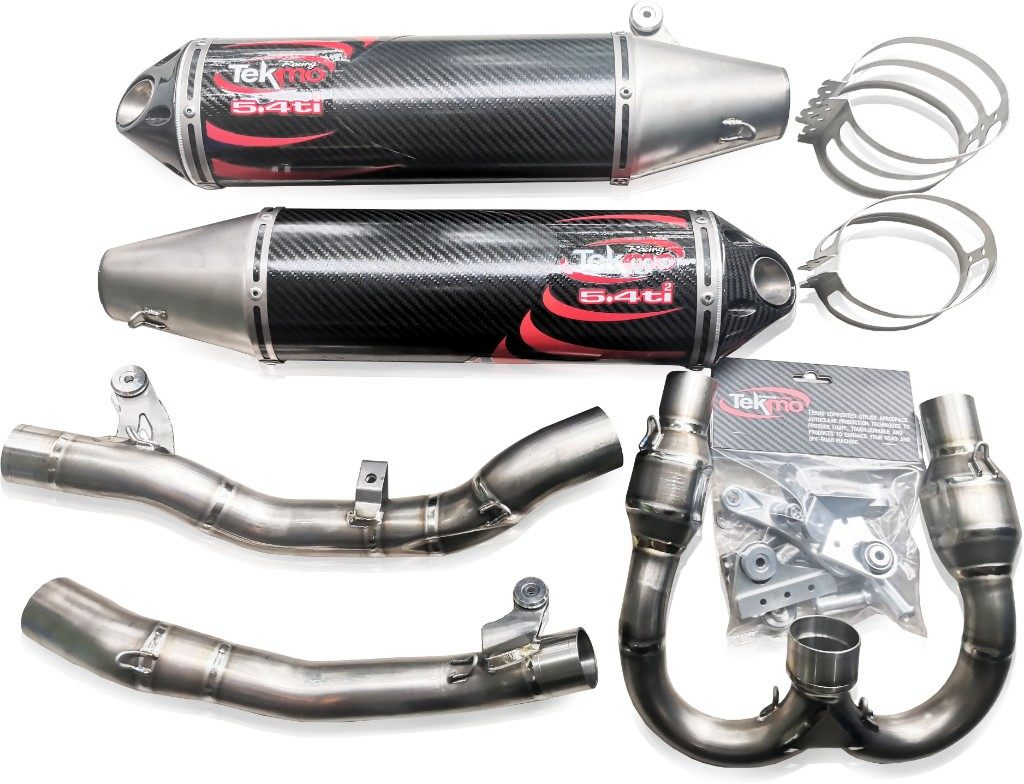 Tekmo Racing テクモレーシング チタンマフラー フルセット FC450 FS450 HUSQVARNA ハスクバーナ フルエキゾーストマフラー マフラー