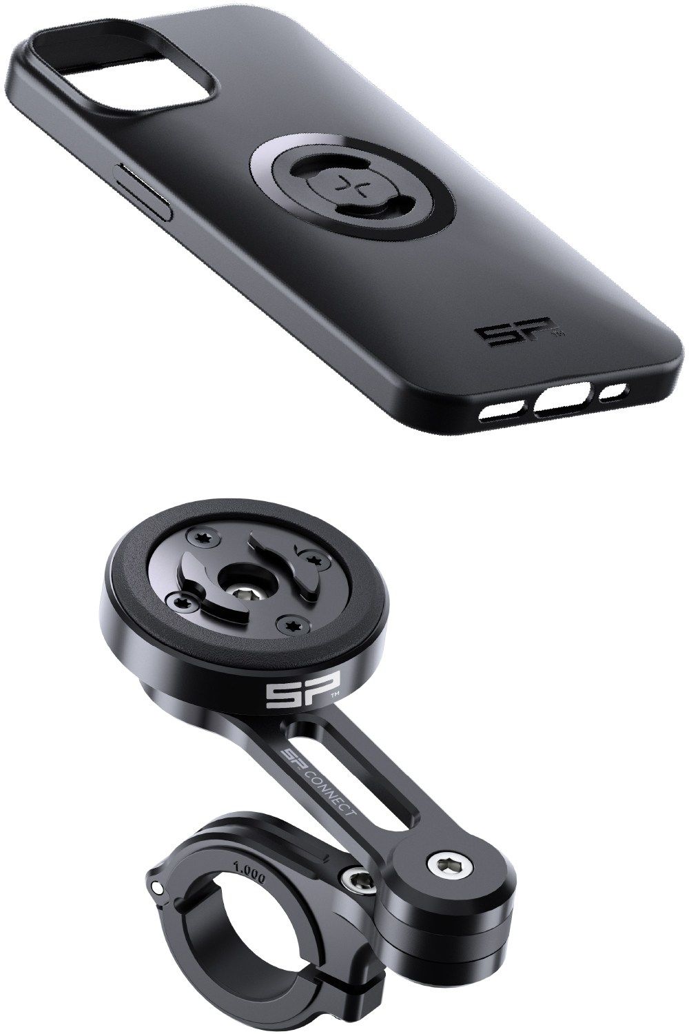 SP CONNECT エスピーコネクト フォンケース＋モトマウントプロ＋アンチバイブレーションモジュール 3点セット モトバンドル(SPC＋) iPhone 14／13 スマートフォンホルダー・スマートフォンマウント 電子機器類