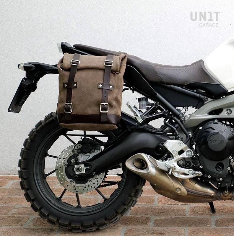 UNIT GARAGE ユニットガレージ Unit Garage Waxed Suede Side Pannier + Left Subf...
