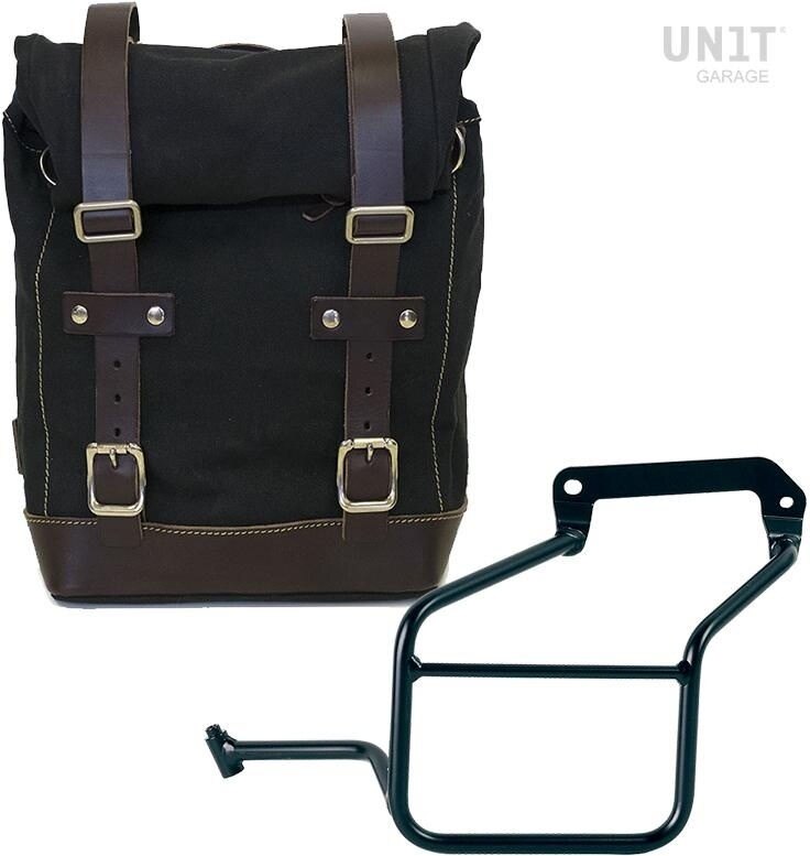 ■詳細説明Article Number：U001-3600SXSide pannier with Left subframeSide pannier made by hand in Italy in top quality waterproofwaxedcanvas.Simple and pure with beautiful details in 3mm thick leather trim.Itattaches easily to our sub frame with the quick releasesystemCod.U000 already installed on the back of the bag. Withtheincluded key the quick release system can be closed， lockingthebag to the frame. It is big enough to easily fit a 15' laptop，andis equipped with a large zipped pocket on the front for easyaccessto your phone and documents.Colours：Beige waterproof waxed canvas with Brown leather trim.Green waterproof waxed canvas with Brown leather trim.Black waterproof waxed canvas with Brown leather trim.Black waterproof waxed canvas with Black leather trim.height 32 cm， extendable in height up to 45 cm， width 24 cm depth13cm.10L - 14L195gLeft frame made of steel treated with a matt black epoxy.It is mounted on the left side of the bike. Specially designedtointegrate seamlessly with the rest of the bike. Ready to hostourquick release system， beautiful and minimal even when the bagisnot mounted. It comes complete with screws and can bemountedeasily on the bike in the original configuration， with orwithoutpassenger frame. All accessories are compatible with eachotherexcept when specified otherwise.NB： It can be used comfortably with the passenger on board.In order to offer you the best we constantly improve ourproductdetails. The images may refer to a previous version.■注意点※取扱説明書が付属する場合は、外国語となります。※輸入商材の為、納期が遅れる場合がございます。あらかじめご了承ください。※メーカー都合により商品の仕様変更がある場合がございます。ご了承ください。　※画像はイメージです。
