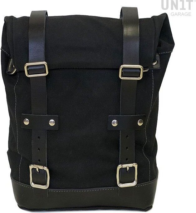 Rakuten - UNIT GARAGE ユニットガレージ Unit Garage Canvas side pannier 10L-14L， Black/Black | U001_Black-Black サイドバッグ 車体用バッグ・ケース