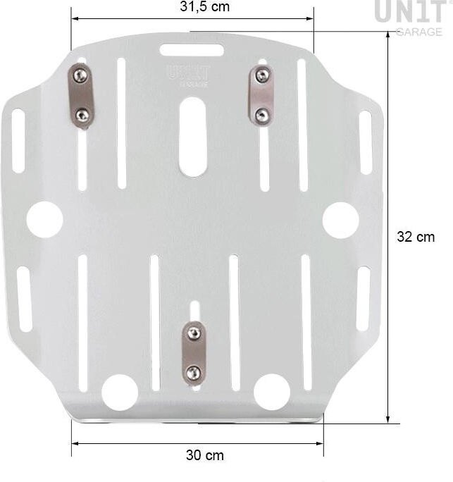 UNIT GARAGE ユニットガレージ Unit Garage Carrying system in aluminum， Silver | U088+2xA9-Silver バッグ・ボックス取り付けステー 車体用バッグ・ケース
