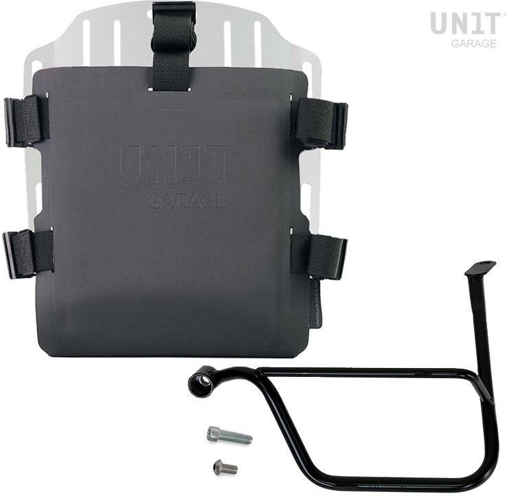 UNIT GARAGE ユニットガレージ Unit Garage Aluminum bag holder with adjustable front in Hypalon and Quick Release System + subframe， Silver | UG007+U000+1020SX-Silver サイドバッグ 車体用バッグ・ケース
