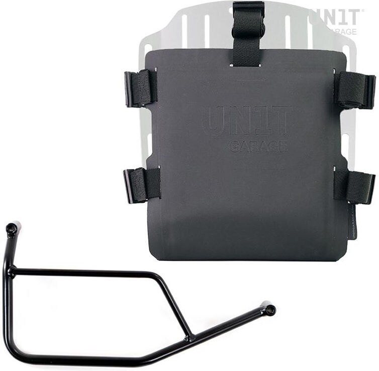 UNIT GARAGE ユニットガレージ Unit Garage Aluminum bag holder with adjustable front in Hypalon and Quick Release System + subframe， Silver | UG007+U000+1421-Silver サイドバッグ 車体用バッグ・ケース