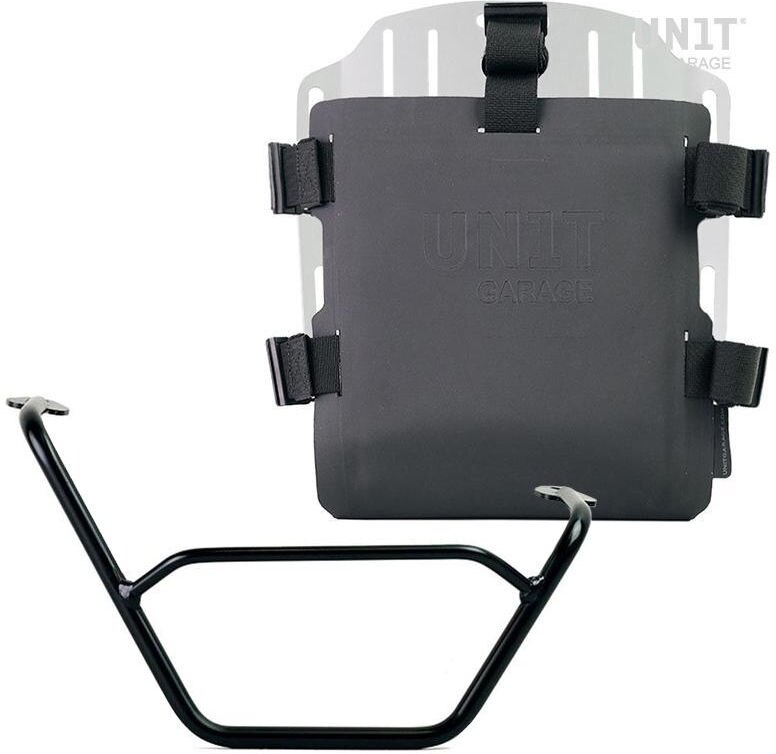 Saddle Bag - UNIT GARAGE ユニットガレージ Unit Garage Aluminum bag holder with adjustable front in Hypalon and Quick Release System + right subframe， Silver | UG007+U000+1901DX-Silver サイドバッグ 車体用バッグ・ケース