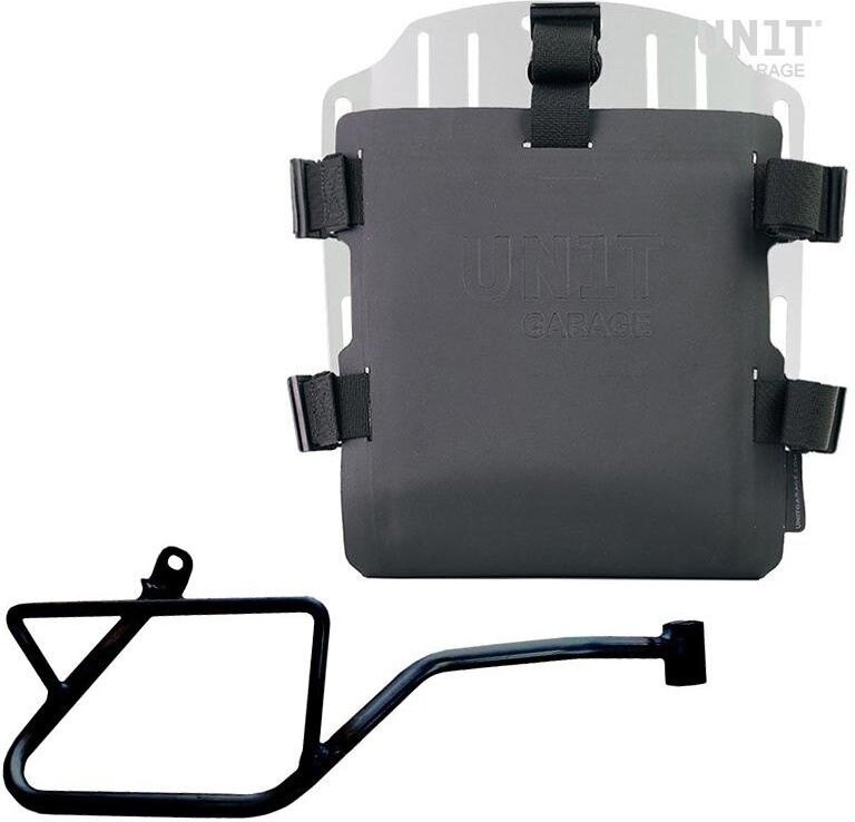 UNIT GARAGE ユニットガレージ Unit Garage Aluminum bag holder with adjustable front in Hypalon and Quick Release System + subframe， Silver | UG007+U000+2216DX-Silver サイドバッグ 車体用バッグ・ケース