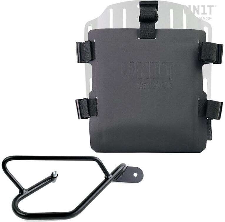 UNIT GARAGE ユニットガレージ Unit Garage Aluminum bag holder with adjustable front in Hypalon and Quick Release System + subframe， Silver | UG007+U000+2250DX-Silver サイドバッグ 車体用バッグ・ケース