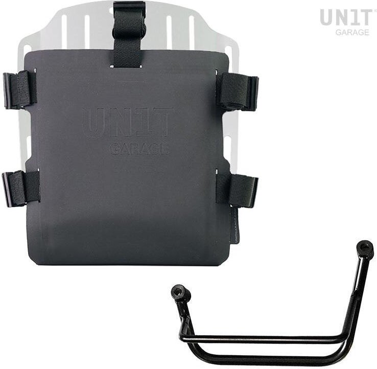 UNIT GARAGE ユニットガレージ Unit Garage Aluminum bag holder with adjustable front in Hypalon and Quick Release System + subframe， Silver | UG007+U000+2251SX-Silver サイドバッグ 車体用バッグ・ケース