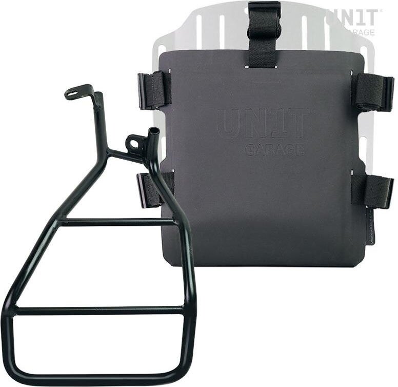 UNIT GARAGE ユニットガレージ Unit Garage Aluminum bag holder with adjustable front in Hypalon and Quick Release System + Sportster S 1250 subframe， Silver | UG007+U000+3320DX-Silver サイドバッグ 車体用バッグ・ケース