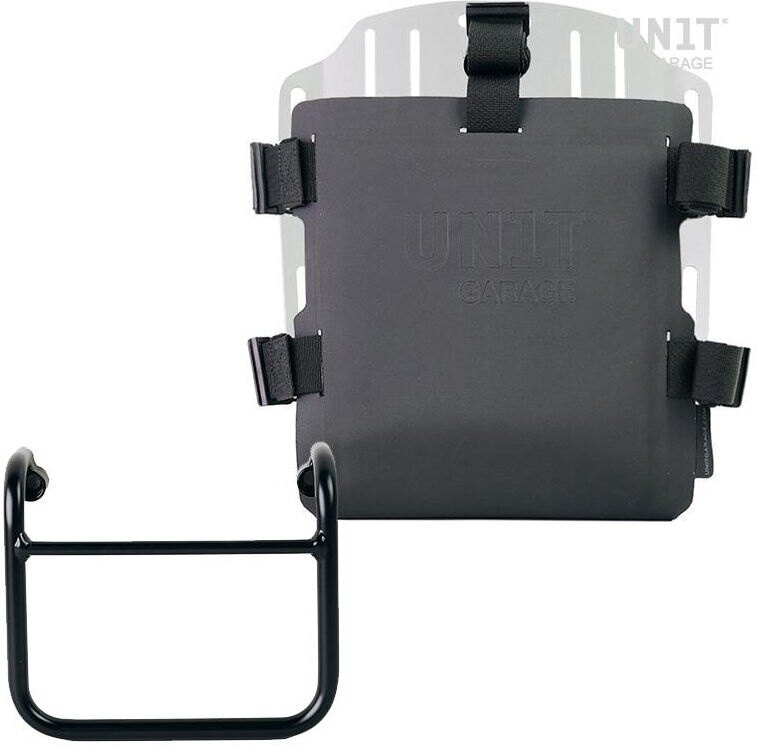 UNIT GARAGE ユニットガレージ Unit Garage Aluminum bag holder with adjustable front in Hypalon and Quick Release System + subframe， Silver | UG007+U000+3400-Silver サイドバッグ 車体用バッグ・ケース