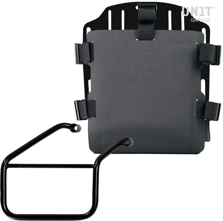 UNIT GARAGE ユニットガレージ Unit Garage Aluminum bag holder with adjustable front in Hypalon and Quick Release System + subframe， Black | UG007+U000+3500DX-Black サイドバッグ 車体用バッグ・ケース