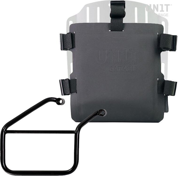 Saddle Bag - UNIT GARAGE ユニットガレージ Unit Garage Aluminum bag holder with adjustable front in Hypalon and Quick Release System + subframe， Silver | UG007+U000+3500DX-Silver サイドバッグ 車体用バッグ・ケース