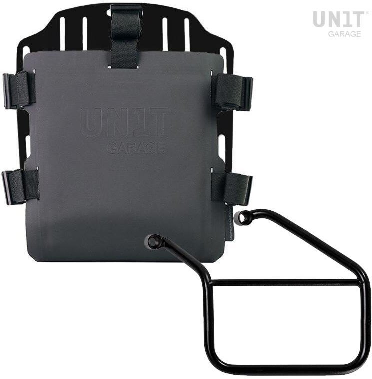 Saddle Bag - UNIT GARAGE ユニットガレージ Unit Garage Aluminum bag holder with adjustable front in Hypalon and Quick Release System + subframe， Black | UG007+U000+3500SX-Black サイドバッグ 車体用バッグ・ケース