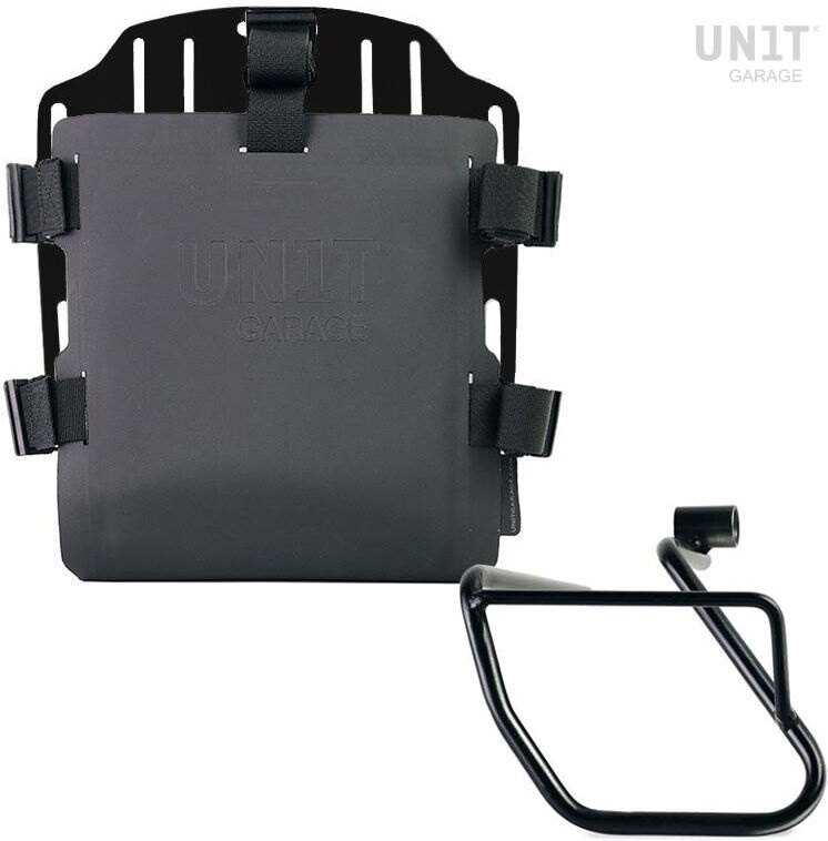 UNIT GARAGE ユニットガレージ Unit Garage Aluminum bag holder with adjustable front in Hypalon and Quick Release System + subframe， Black | UG007+U000+3700SX-Black サイドバッグ 車体用バッグ・ケース