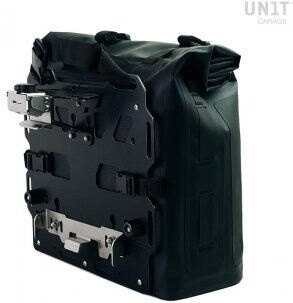 UNIT GARAGE ユニットガレージ Unit Garage Khali side pannier in TPU 35L - 45L + Aluminum plate exhaust mountable on Original BMW frame | UG002+AL0E_original-bmw-frame サイドバッグ 車体用バッグ・ケース