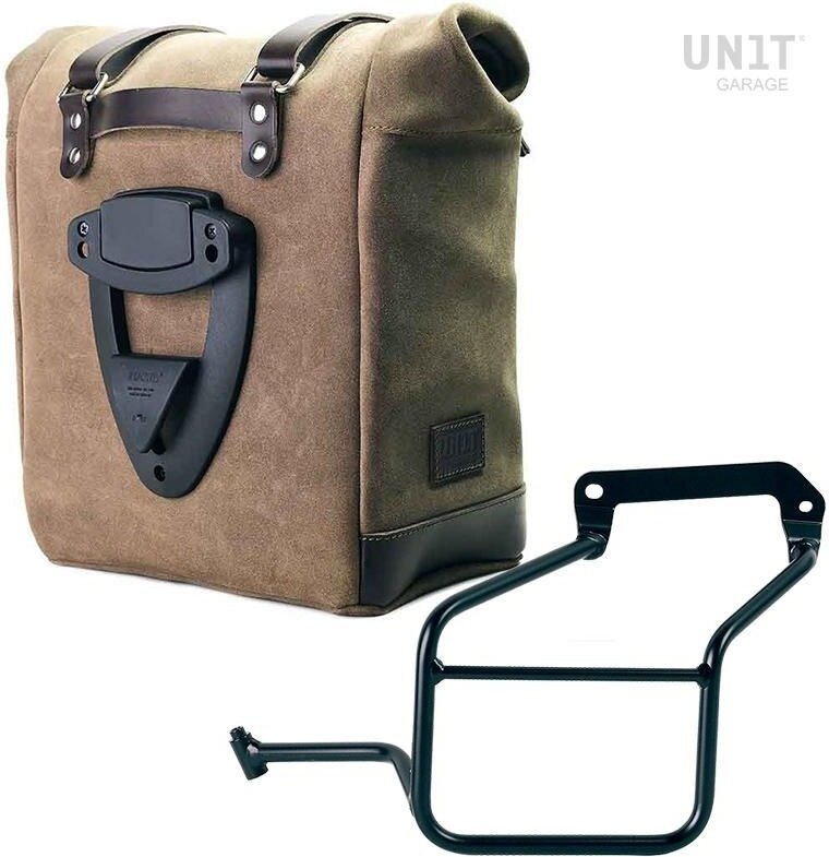 UNIT GARAGE ユニットガレージ Unit Garage Waxed suede side pannier Scram 22L-3...