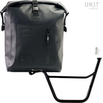 UNIT GARAGE ユニットガレージ Unit Garage Khali side pannier in TPU + Left Subframe Triumph T100 Bonneville (2001-2016) | UG001+1005SX BONNEVILLE TRIUMPH トライアンフ サイドバッグ 車体用バッグ・ケース