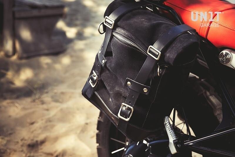 UNIT GARAGE ユニットガレージ Unit Garage Waxed suede side pannier Scram 22L-3...