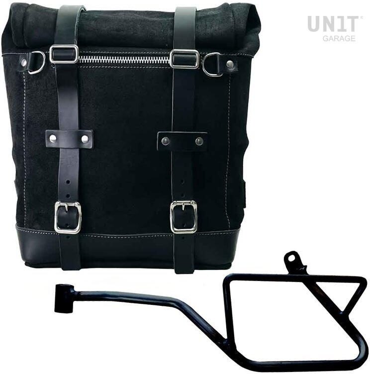 ■詳細説明Article Number：U202-2216SXSide pannier with left subframeScram side pannier extendable from 22 to 30 Liters handmade inItalyin sturdy top quality waterproof waxed suede leather.Derived from our classic U002 side pannier， but it is muchlargerand has a removable core in rigid material so the bag keepsitsshape even when empty. With attention to the smallest detailswith3 mm leather finishes， simple and pure like the materialswithwhich it was built. It quickly attaches to our side pannierframewith the quick release system， already included and mounted ontheback of the bag. The quick release is equipped with a lockforlocking on the frame itself. It is big enough to fit a jethelmetinside， and is equipped with a large front pocket withzipaccessible from the outside. To open it it is not necessarytoremove the front buckles but just move them to the side， in averyfast and practical way. To protect and organize your luggage，werecommend using the 18L Khali light multipurpose bag insideColours ：Moss Grey with brown leather trimColorado Brown with brown leather trimJet Black with black leather trimHeight 35 cm， extendable in height up to 50 cm， width 32 cm，depth20 cm22L - 30L2，75 kgFrame made of steel treated with a matt black epoxy.It is mounted on the left side of the bike. Specially designedtointegrate seamlessly with the rest of the bike. Ready to hostourquick release system， beautiful and minimal even when the bagisnot mounted. It comes complete with screws and can bemountedeasily on the bike in the original configuration. Allaccessoriesare compatible with each other except when specifiedotherwise. Itcan be used comfortably with the passenger onboardNB： Compatible with all Moto Guzzi V7.850： V7 850 Stone Abs.&dep.A2 Abs.V7 850 Stone Centenario Abs. & dep.A2 Abs.V7 850 Stone Special Abs. & dep.A2 Abs.In order to offer you the best we constantly improve ourproductdetails. The images may refer to a previous version.■注意点※取扱説明書が付属する場合は、外国語となります。※輸入商材の為、納期が遅れる場合がございます。あらかじめご了承ください。※メーカー都合により商品の仕様変更がある場合がございます。ご了承ください。　※画像はイメージです。