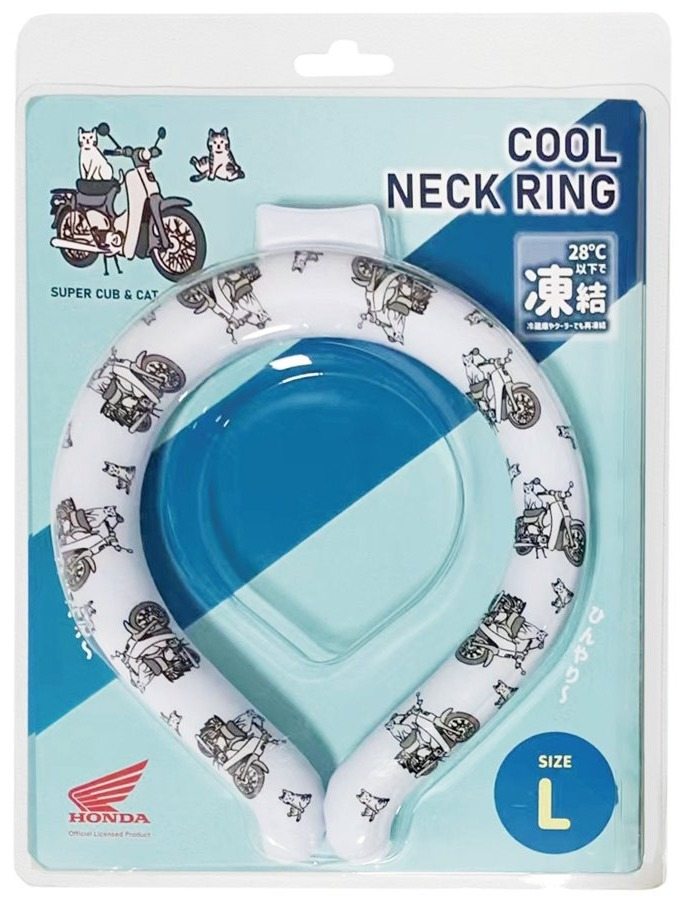 Honda Official Licensed Product ホンダオフィシャルプロダクト COOL ネックリング ホンダ カブとネコ..