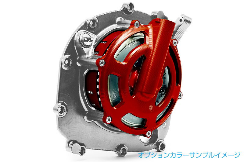 STM エスティーエム ドライクラッチ コンバージョンキット(オプションカラー仕様) Z900RS KAWASAKI カワサキ ミッション・ギア エンジンパーツ エンジン ベアリングレスト：チタニウム / クランクケースカバー：チタニウム / バスケット：ハードアルマイト(濃灰色) 3
