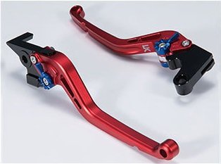 U-KANAYA ユーカナヤ スタンダードタイプ ショートアルミビレットレバーセット XMAX250 YAMAHA ヤマハ ブレーキ・クラッチレバーセット ハンドル周辺パーツ ハンドル レバーカラー：マットレッド / アジャスターカラー：マットブラック