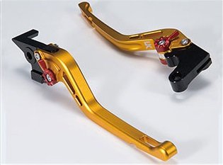 U-KANAYA ユーカナヤ GPタイプ ショートアルミビレットレバーセット XMAX250 YAMAHA ヤマハ ブレーキ・クラッチレバーセット ハンドル周辺パーツ ハンドル レバーカラー：マットゴールド / アジャスターカラー：マットチタンカラー