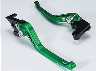 U-KANAYA ユーカナヤ GPタイプ ショートアルミビレットレバーセット XMAX250 YAMAHA ヤマハ ブレーキ・クラッチレバーセット ハンドル周辺パーツ ハンドル レバーカラー：マットグリーン / アジャスターカラー：マットブルー(2)