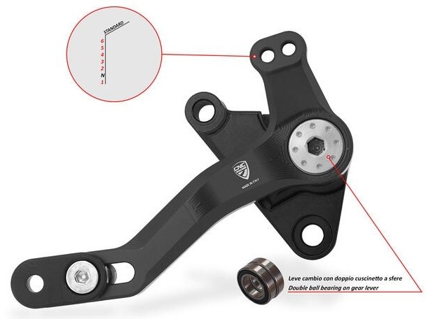 CNC Racing シーエヌシーレーシング シフトペダル SLIDE MULTISTRADA V4 Pikes Peak S DUCATI ドゥカティ ステップ 足回り