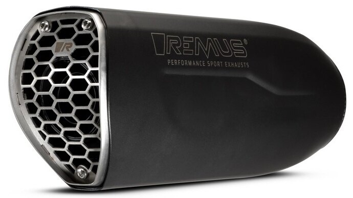 REMUS レムス Slip On Nxt Sport Exhaust，Stainless Black Racing，Connection Tube フルエキゾーストマフラー マフラー