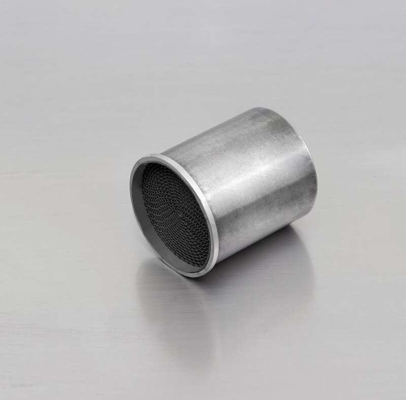 REMUS ��ॹ 2 X Custom Exhaust��Stainless Black��Plug-In Catalytic Converter Set Pcs. End Cap Slash-Cut Stainless Chrome ����åץ���ޥե顼 �ޥե顼