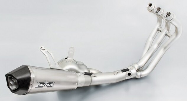 REMUS レムス Hypercone，Complete System，Stainless Plug-In Catalytic Converter，65 mm，EEC フルエキゾーストマフラー マフラー