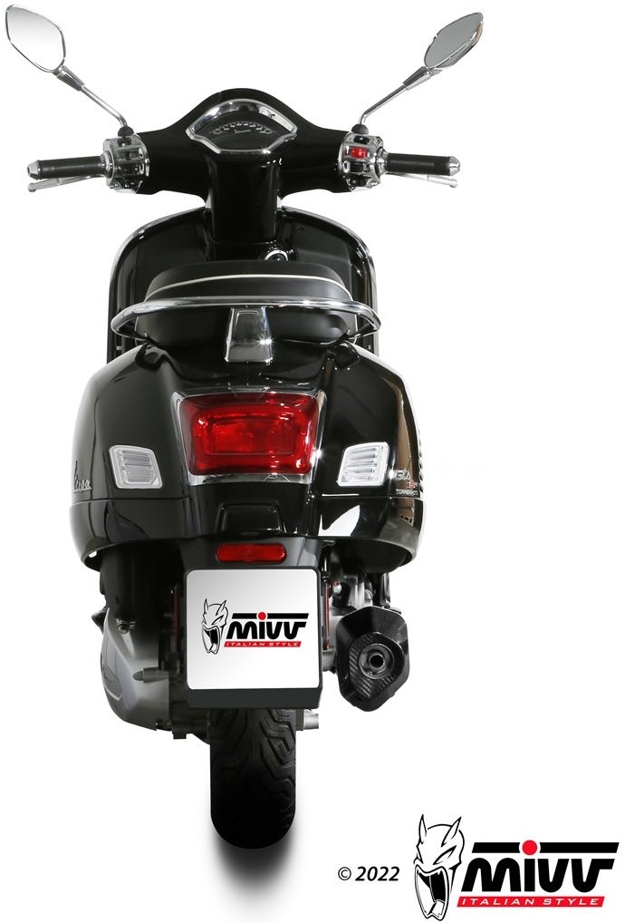 MIVV ミヴ DELTA RACE スリップオンマフラー VESPA GTV 300 GTS Vespa ベスパ マフラー