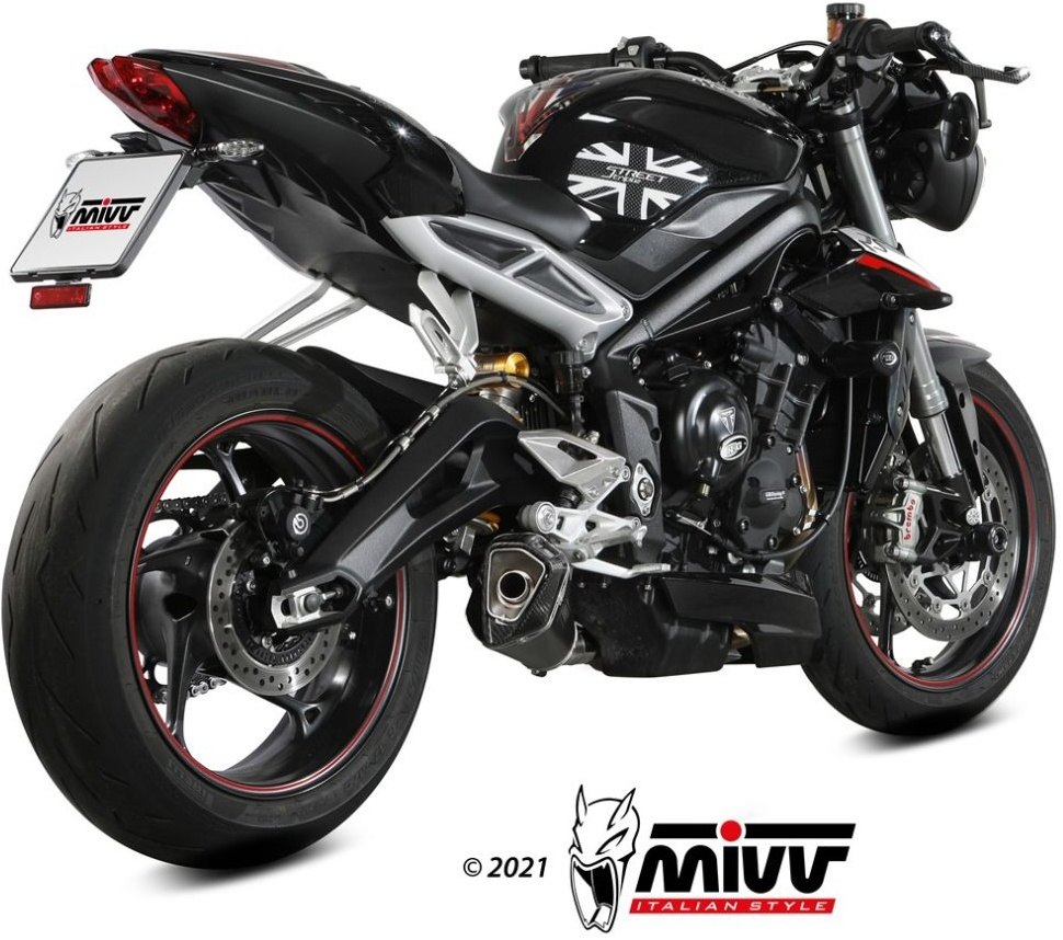 MIVV ミヴ DELTA RACE スリップオンマフラー STREET TRIPLE 660 S 765 R RS TRIUMPH トライアンフ マフラー