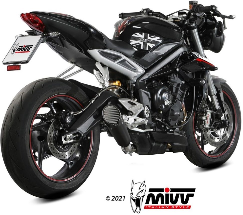 MIVV ミヴ X-M5 スリップオンマフラー STREET TRIPLE 660 S 765 R RS TRIUMPH トライアンフ マフラー