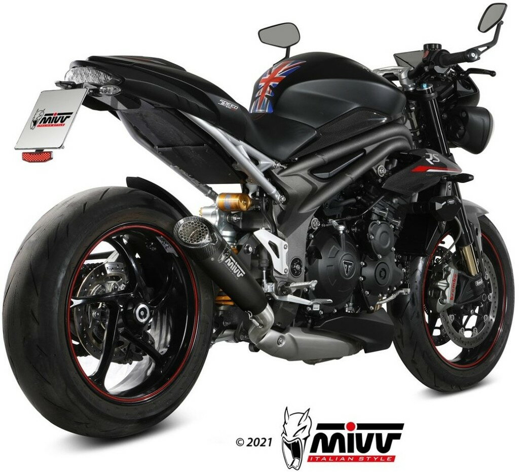 MIVV ミヴ X-M5 スリップオンマフラー SPEED TRIPLE 1050 R S RS TRIUMPH トライアンフ マフラー