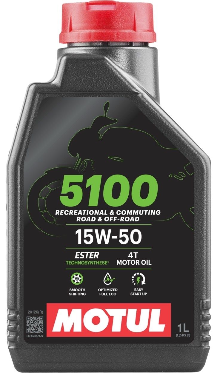 MOTUL モチュール 5100 4T 【15W-50】【1L】【4サイクルオイル】 4サイクルオイル ...