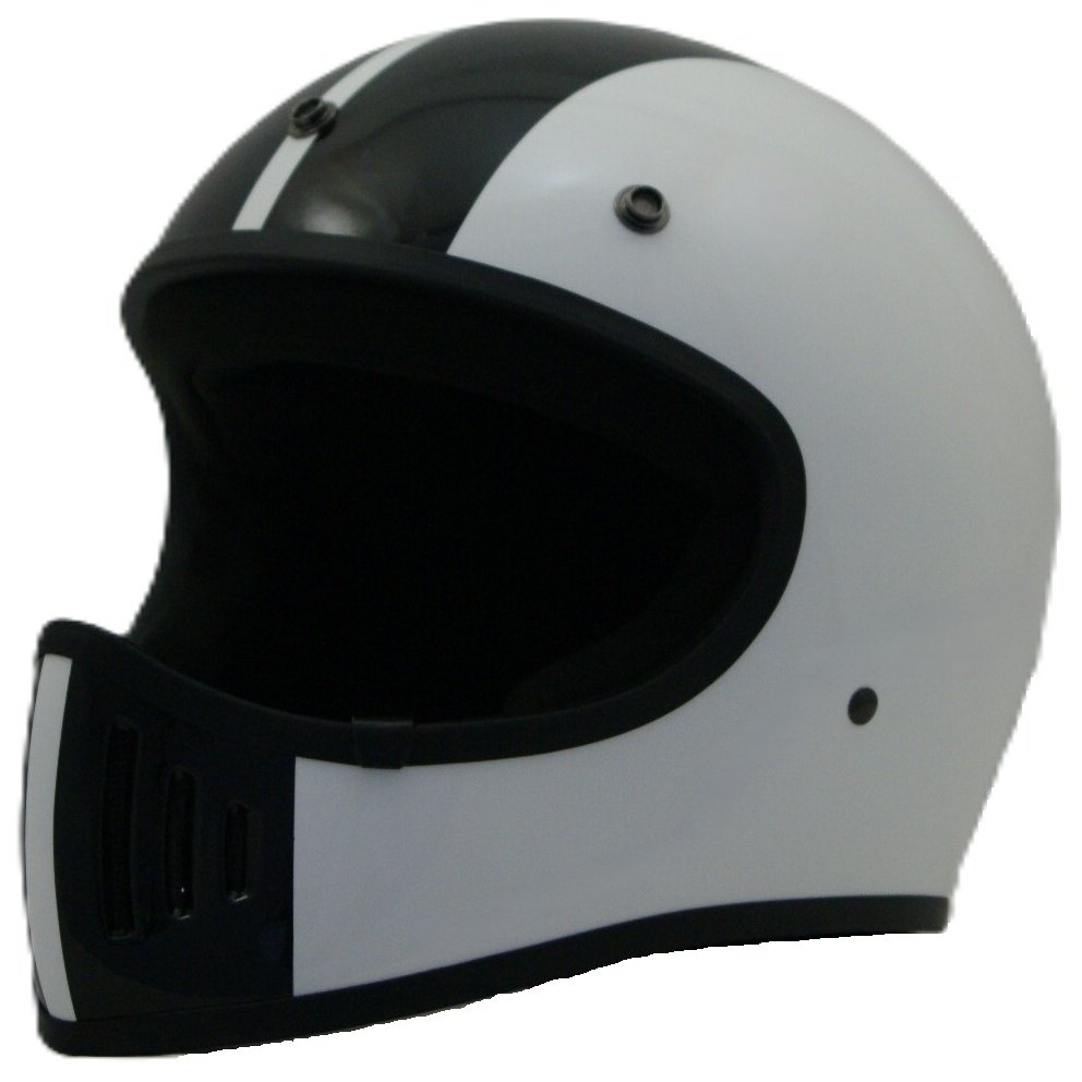 ■属性ヘルメット SGマーク: ○ヘルメット PSCマーク: ○■商品概要付属品：ヘルメット袋、取扱説明書材質：ABSカラー：ホワイト重量：1，070g(±30)タイプ：フルフェイス規格：PSC・SG規格適合品(全排気量対応)・ラチェット式ワンタッチホルダー【PSマークの種類】PSC【届け出事業者名】 株式会社SUNUP【登録検査機関名称】一般財団法人製品安全協会■詳細説明ヴィンテージMX フォルムだ見えて オールマイティ にかぶれる帽体にレーシーなグラフィックを施した「COBRA」。中央の太い2本のラインが気分はまさにアメリカンマッスル！。スポーティーなイメージをさらに高めたプレミアムモデルとなっている。オーバーゴーグルと組合わせ、オリジナリティを引き立てる。■注意点※メーカー都合により商品の仕様変更がある場合がございます。ご了承ください。※画像には他の商品が含まれている場合があります。