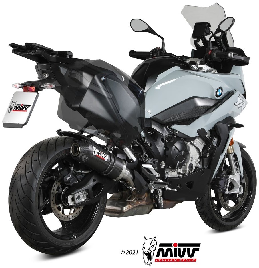 MIVV ミヴ OVAL スリップオンマフラー S 1000 XR BMW マフラー 仕様：カーボン＋カーボンエンドキャップ付き