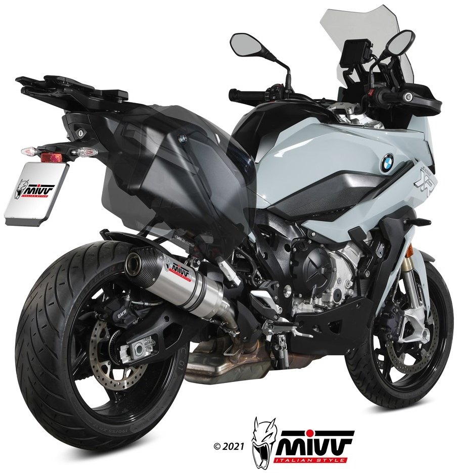 MIVV ミヴ OVAL スリップオンマフラー S 1000 XR BMW マフラー 仕様：チタン＋カーボンエンドキャップ付き