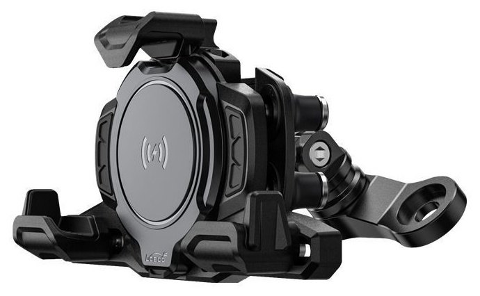 LOBOO ロブー PH02 スマホホルダー バックミラー共締めタイプ スマートフォンホルダー・スマートフォンマウント 電子機器類 タイプ：充電機能付き (ワイヤード／ワイヤレス両方)