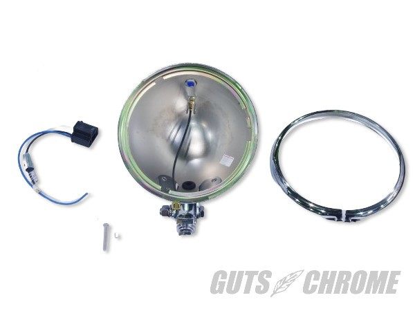 GUTS CHROME ガッツクローム 【V-TWIN】5.75インチ ベイツスタイル ヘッドライトシェル ヘッドライト 灯火類 電装系